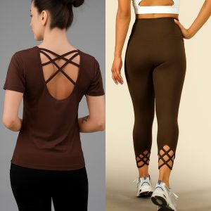 ست لگ و تیشرت ریبند کد 695